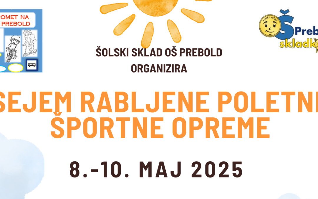 Sejem rabljene poletne športne opreme